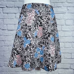LOFT Floral Butterfly Skirt